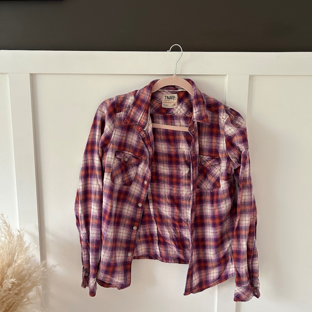 Aritzia TNA flannel shirt